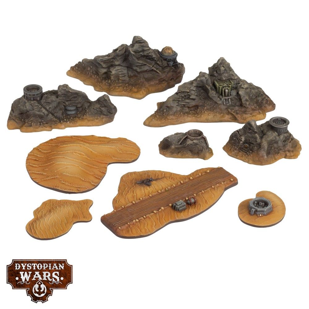 Dystopian Wars: Islands and Archipelagos Terrain Set