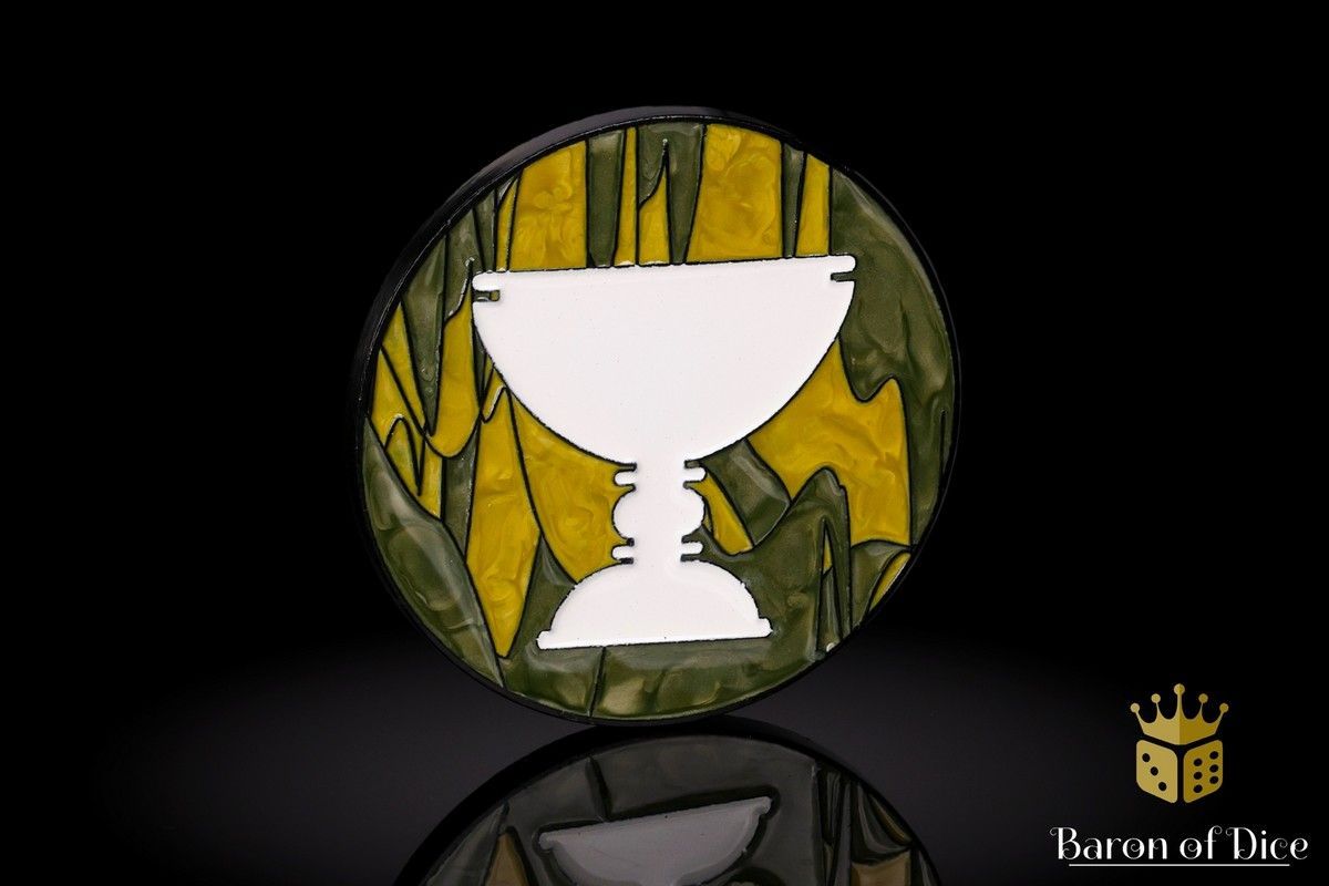 Baron of Dice - Trench Crusade: Cult of the Black Grail: 40mm Metal Coin
