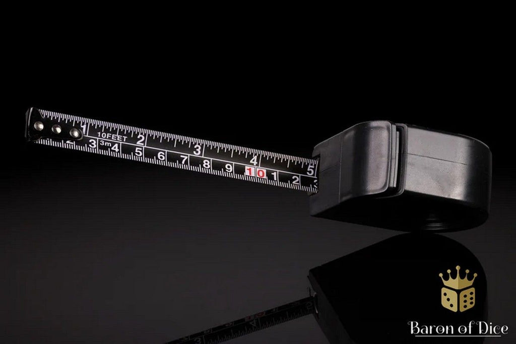 Baron's Coin Wargaming Tape Measure - Baron of Dice