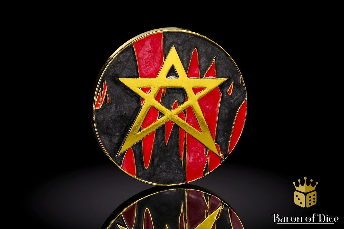 Baron of Dice - Trench Crusade: Heretic Legion: 40mm Metal Coin